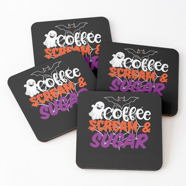 Item preview, Funny Halloween The Bat Ghost Coffee Scream Sugar designed and sold by KuylerKnight.