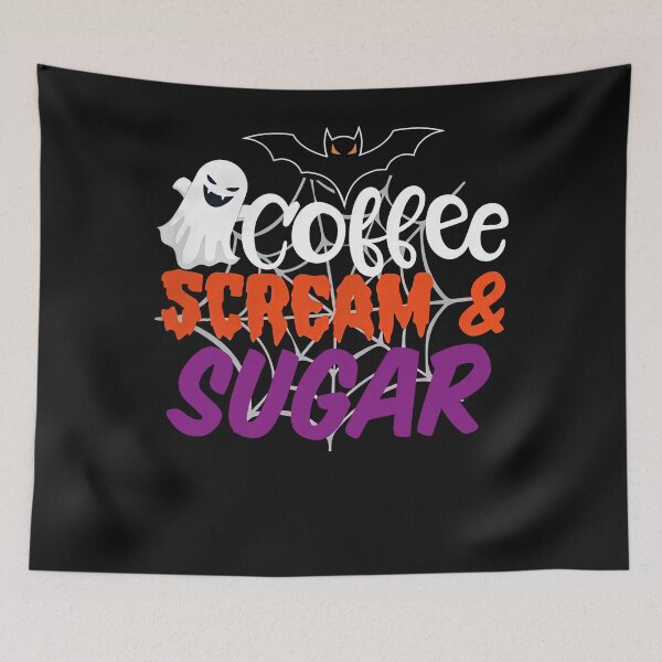 Item preview, Funny Halloween The Bat Ghost Coffee Scream Sugar designed and sold by KuylerKnight.