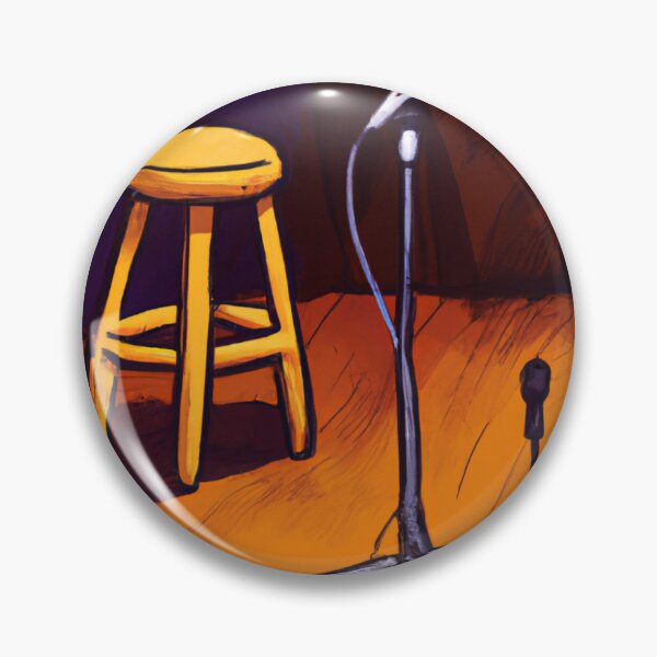 Item preview, Cezanne Inspired Standup Comedy Mic and Stool Set Onstage designed and sold by Art of Laughter.