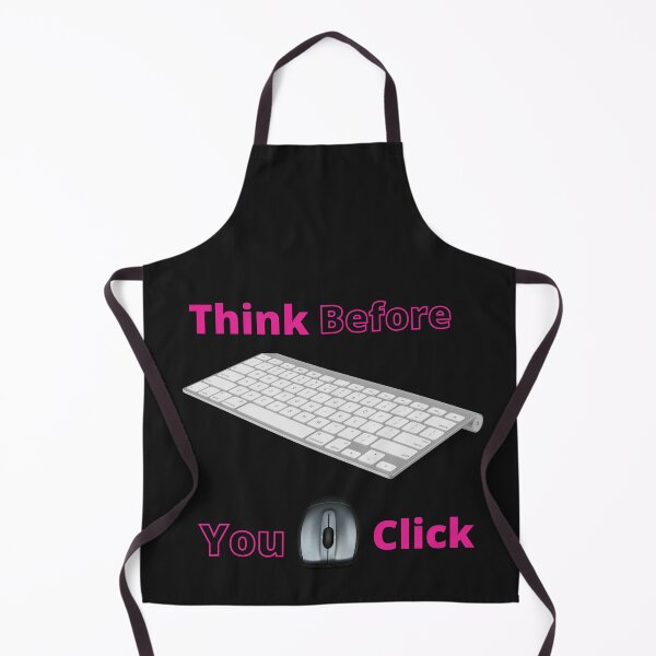 Item preview, Think Before You Click Pink And White T-Shirts And Clothing's designed and sold by bfadul.