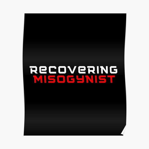 Recovering Misogynist Poster For Sale By Kawai Girl Redbubble 2592