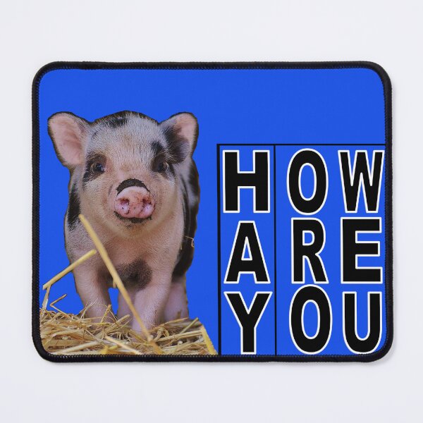 Item preview, Hay How Are You Pig Light Black Letters designed and sold by AliCatOriginals.