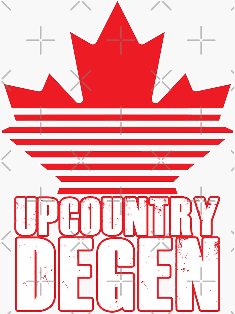 "Letterkenny Upcountry DEGEN" Sticker for Sale by SickReference