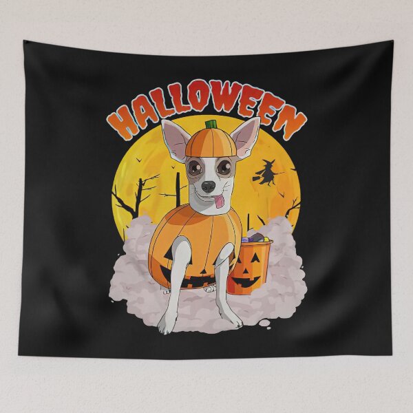 Item preview, Happy Halloween Chihuahua Pumpkin Witch Tee designed and sold by KuylerKnight.