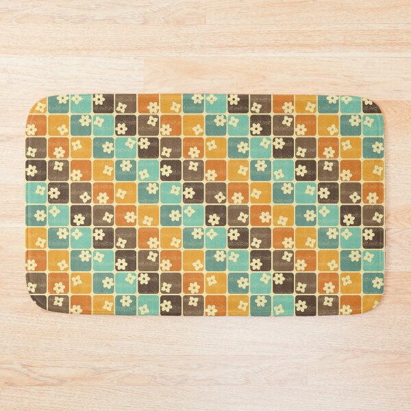 Item preview, Vintage Retro 70s Flowers Diagonal designed and sold by WickedRefined - Nicole Demereckis.