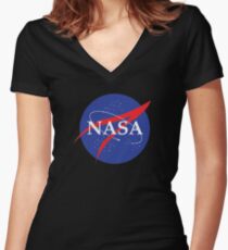 NASA Shirt mit V-Ausschnitt