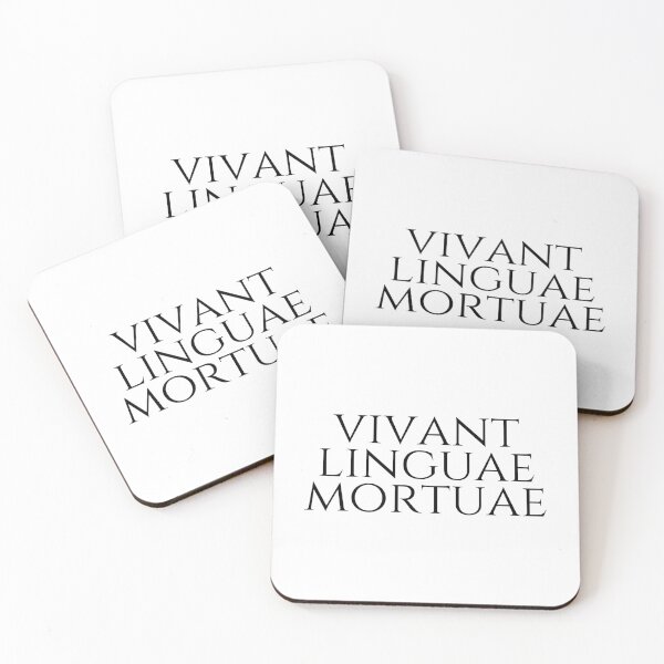 Item preview, Long Live Dead Languages - Vivant Linguae Mortuae - Latin Sayings - Black designed and sold by ElementJourney.