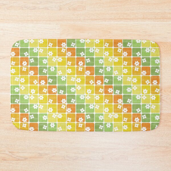 Item preview, Bright Retro 70s Flowers Diagonal designed and sold by WickedRefined - Nicole Demereckis.