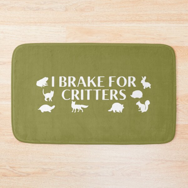 Item preview, I Brake for Critters ,Cute Car Bumper ,Animal Lover Bumper  designed and sold by yass-art.