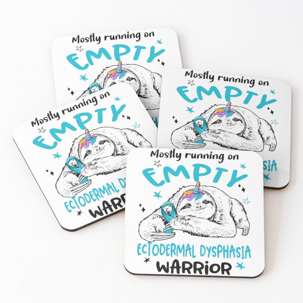 Item preview, Mostly running on Empty Ectodermal Dysphasia Warrior designed and sold by ElizabethS809.