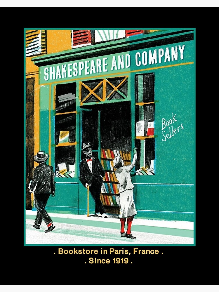 Shakespeare and Company Bookstore Art Print