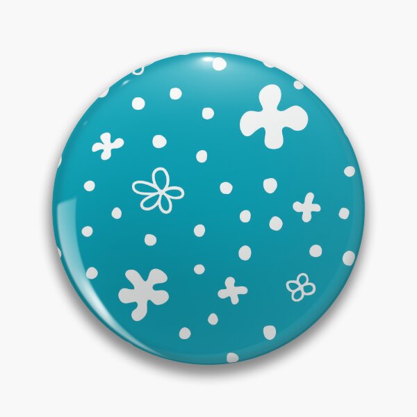 Item preview, Snow Snowflakes Flower Flurries Turquoise Blue White Christmas Holiday Ditsy designed and sold by victoriabdesign.