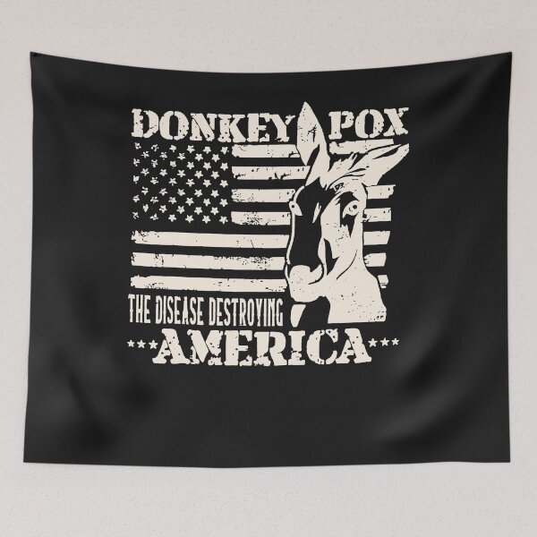 Item preview, Donkey Pox The Disease Destroying America Grunge designed and sold by KuylerKnight.