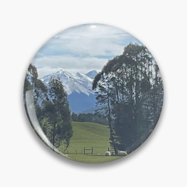 Item preview, snow covered mountain range Te Anau New Zealand  designed and sold by Beautyqueens Beautys.