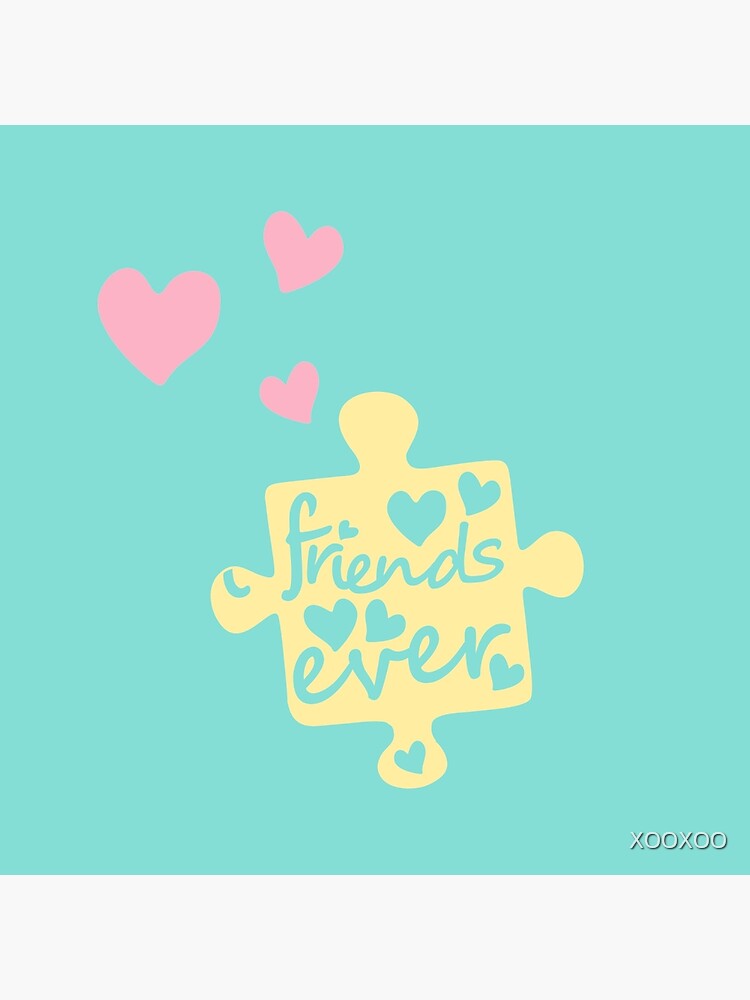 Pastel Best Friends Forever Connection Puzzle (right) by XOOXOO