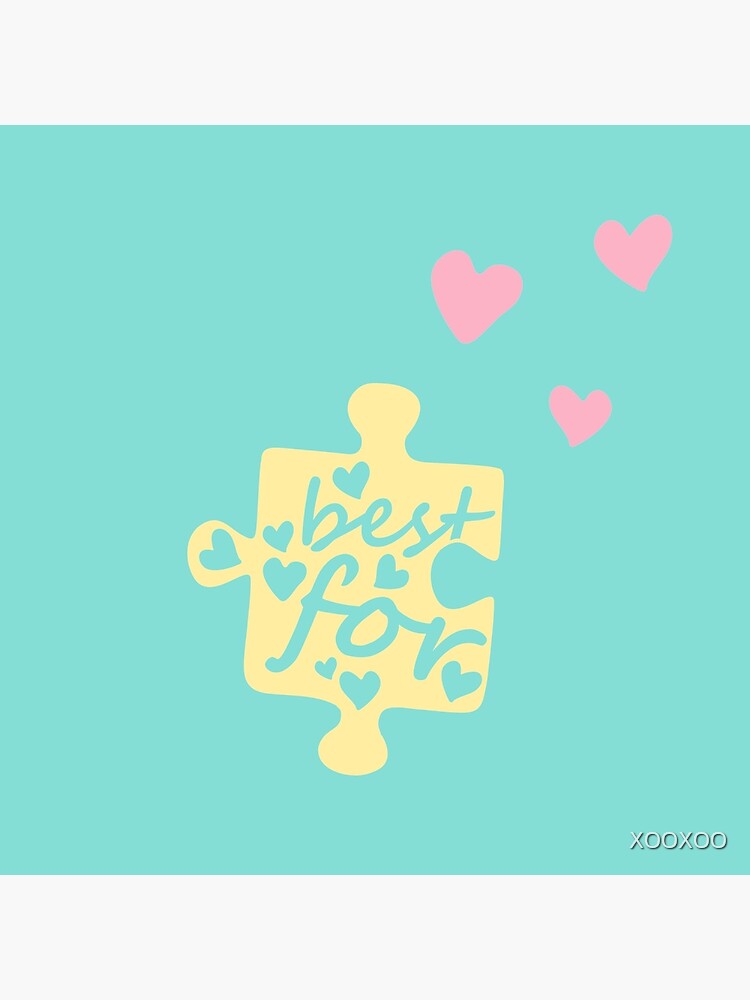 Pastel Best Friends Forever Connection Puzzle (left) by XOOXOO