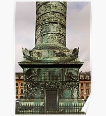 The Column At Vendome - The Base © Poster