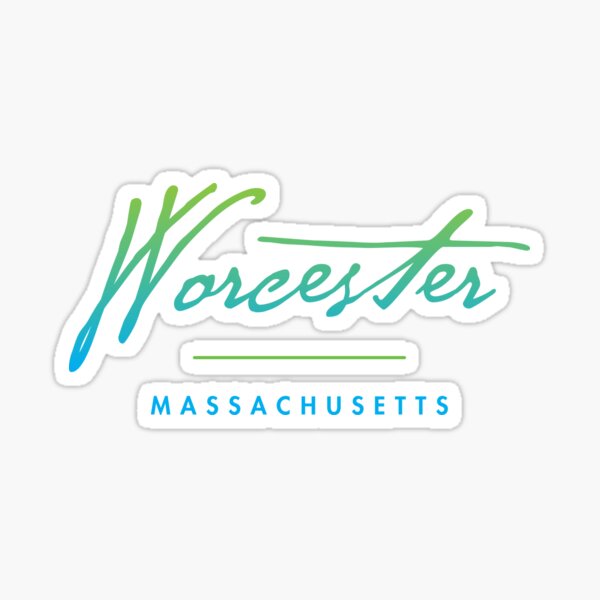 Item preview, Worcester Massachusetts Typographic Design designed and sold by Futurebeachbum.