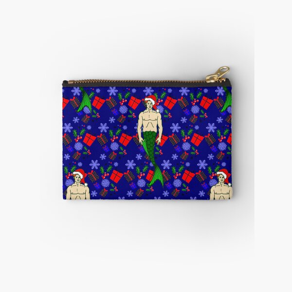 Item preview, santa redhead merman christmas mermaid ugly xmas gifts designed and sold by Gossip Rag.