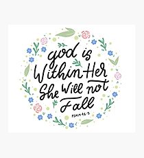 Christian Quote Photographic Print