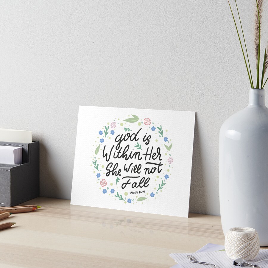 Christian Quote Art Board Print