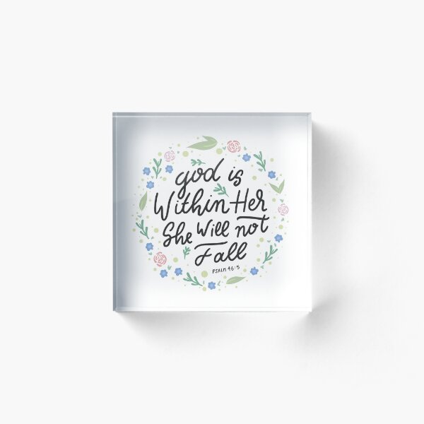 Christian Quote Acrylic Block