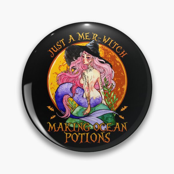 Item preview, Just A Mer-Witch Making Ocean Potions Mermaid Witch Halloween designed and sold by oswaldcoccoh.