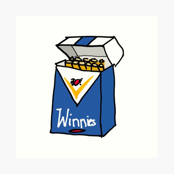 Winnie Blues Art Print