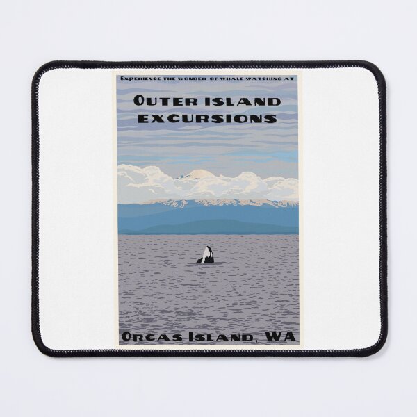 Item preview, Vintage Orcas Island WPA Postcard designed and sold by beckahbrooks.