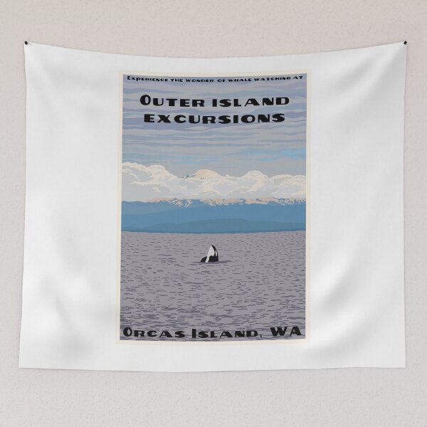 Item preview, Vintage Orcas Island WPA Postcard designed and sold by beckahbrooks.