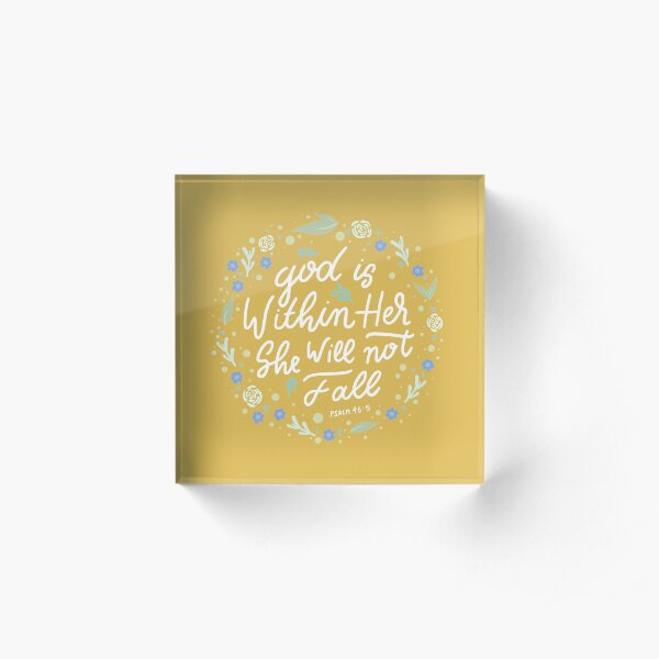 Christian Quote Acrylic Block