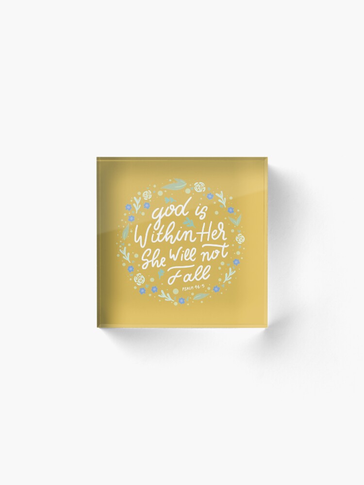 Alternate view of Christian Quote Acrylic Block
