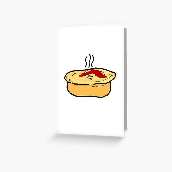Meat Pie Greeting Card