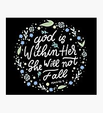 Christian Quote Photographic Print
