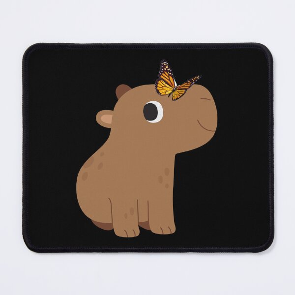 Item preview, Cute Capybara And Butterfly designed and sold by Tamas Das.