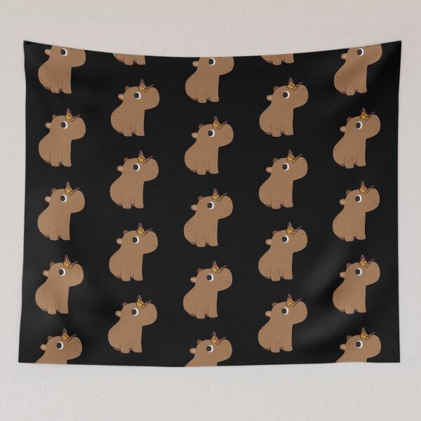 Item preview, Cute Capybara And Butterfly designed and sold by Tamas Das.