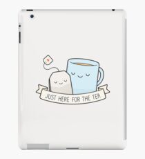 Nur hier für den Tee iPad-Hülle & Klebefolie
