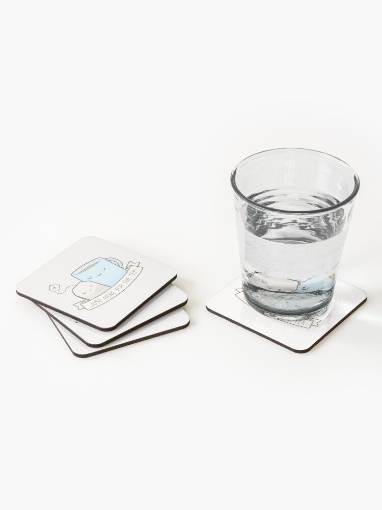 Alternate view of Just Here For The Tea Coasters (Set of 4)