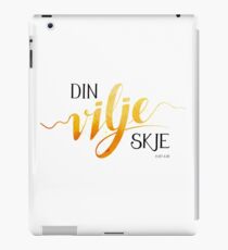 Din vilje skje iPad Case/Skin