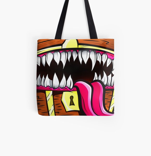 Mimic Chest - Dungeons & Dragons Monster Loot All Over Print Tote Bag