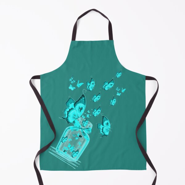 Item preview, Bright Ocean Blue Butterflies Flying from Bottle designed and sold by atroffire.