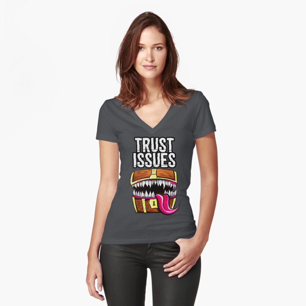 Item preview, Fitted V-Neck T-Shirt designed and sold by Nocturnalcultur.