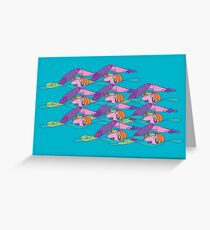 Open Water - Blue party Greeting Card