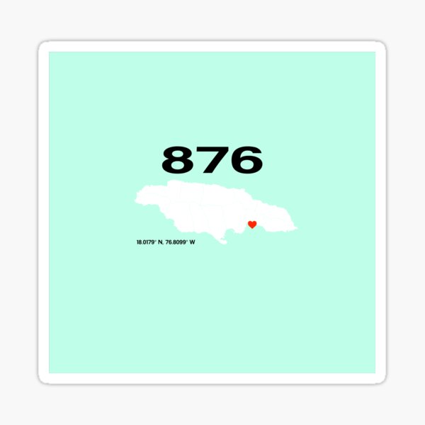 Jamaica 876 Stickers for Sale | Redbubble