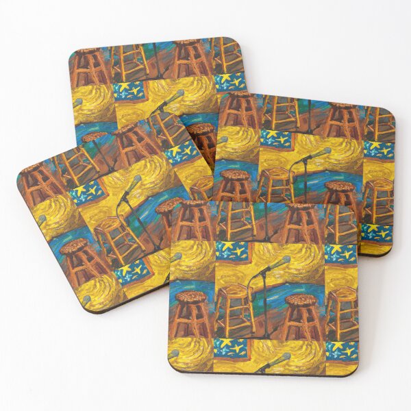 Item preview, Van Gogh Inspired Standup Comedy Mic and Stool Set Onstage 3 designed and sold by Art of Laughter.
