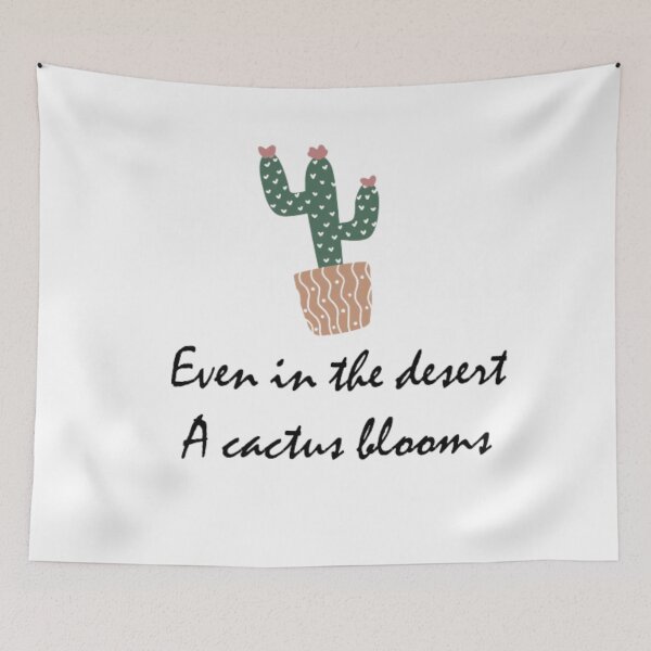 Item preview, Even in the desert a cactus blooms designed and sold by menna-designs.