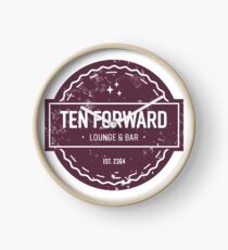 Ten Forward - Rustic Logo Design Clock
