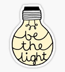 Be The Light Sticker