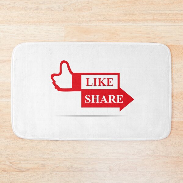 Item preview, Like, Share and share icon button vector illustration. Set of social media button or icon vector illustration design template for video channel, blog and background banner concept designed and sold by paolboa.