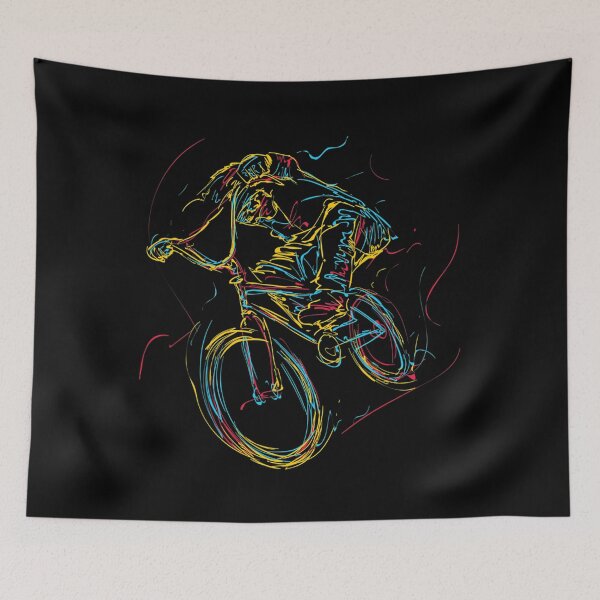 Item preview, Colorful Abstract Art BMX Bar Turn 180 360 designed and sold by sorebull-fighte.